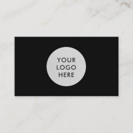 Tarjeta De Visita Compañía de códigos QR con logotipo negro profesio