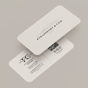 Tarjeta De Visita Compañía de conductor de coche de transporte mínim