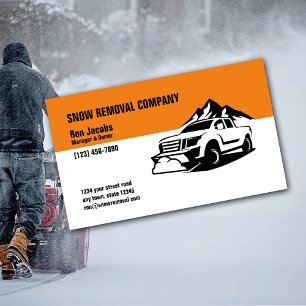 Tarjeta De Visita Compañía de eliminación de nieve