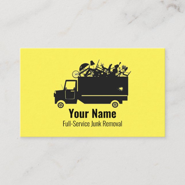 Tarjeta De Visita compañía de eliminación de residuos de chatarra de (Anverso)