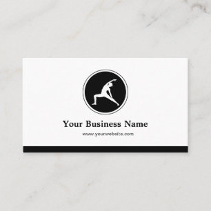 Tarjeta De Visita Compañía de fitness del instructor de YOGA - Elega