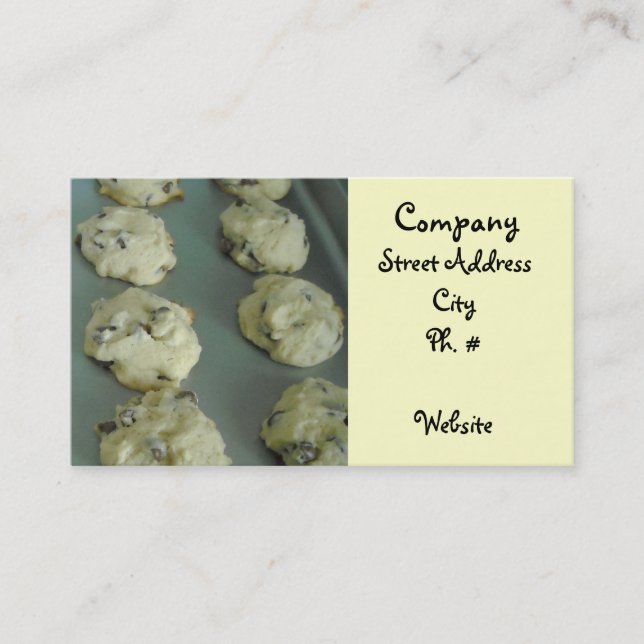Tarjeta De Visita Compañía de Galletas (Anverso)