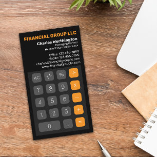 Tarjeta De Visita Compañía de Grupo Financiero