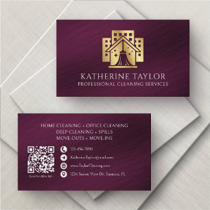 Tarjeta De Visita Compañía de limpieza comercial residencial