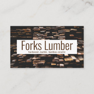Tarjeta De Visita Compañía de Madera de Construcción