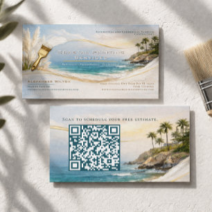 Tarjeta De Visita Compañía de Pintura Coastal Luxe
