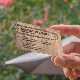 Tarjeta De Visita Compañía de servicios de árbol