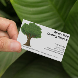 Tarjeta De Visita Compañía de servicios de árbol