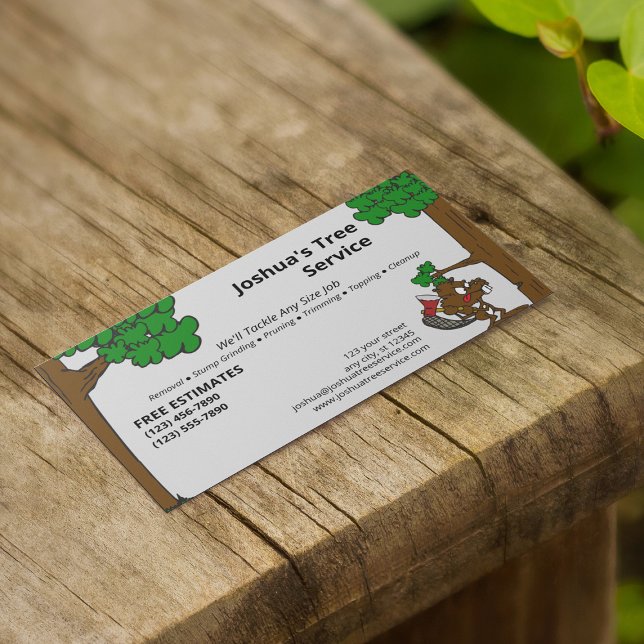 Tarjeta De Visita Compañía de servicios de árbol (Subido por el creador)