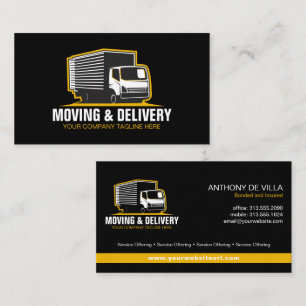 Tarjeta De Visita Compañía de servicios de transporte de mercancí