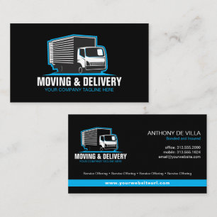 Tarjeta De Visita Compañía de servicios de transporte de mercancí