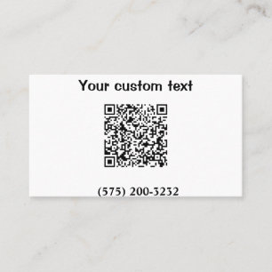 Tarjeta De Visita Compañía de texto de número de teléfono de código