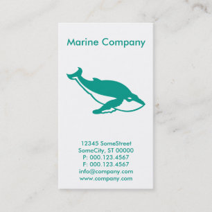 Tarjeta De Visita compañía marina personalizado