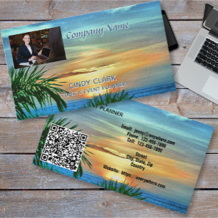 Tarjeta De Visita Compañía Puerto Sunset 1557