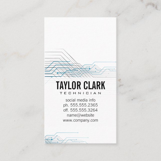 Tarjeta De Visita Componente de la placa de circuito (Anverso)