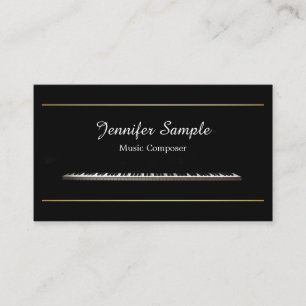 Tarjeta De Visita Compositor de música ligera, profesor profesional