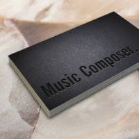 Compositor Musical Tipografía Minimalista Negro