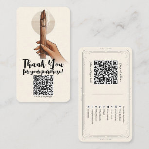 Tarjeta De Visita Compra de regalo de Palo Santo QR Conexión en rede