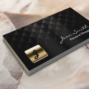 Tarjeta De Visita Comprador personal oscuro del emblema de lujo del
