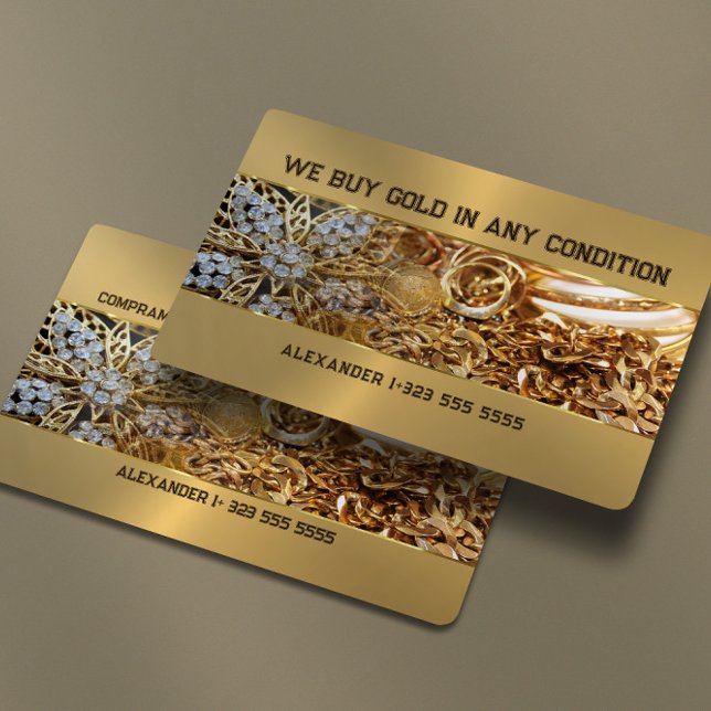 Tarjeta De Visita Compramos Oro En Cualquier Condición (Subido por el creador)