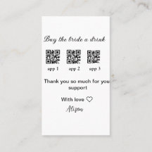 comprar novia una bebida escanear código QR gracia