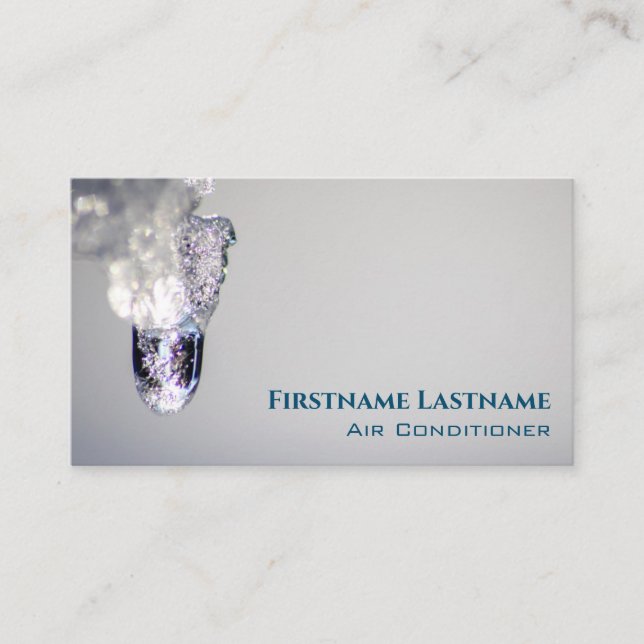 Tarjeta De Visita Compresor de refrigeración experto del aire acondi (Anverso)