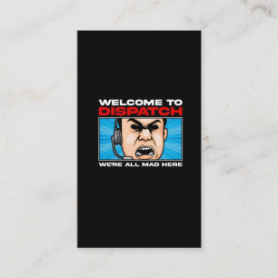 Tarjeta De Visita Comunicación de emergencia de Funny Dispatcher 91