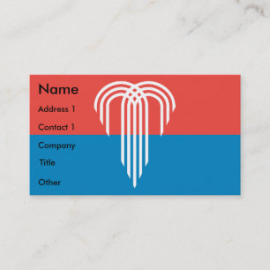 Tarjeta de visita con bandera de Kansas City, Misu