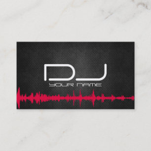 Tarjeta de visita con clase de DJ
