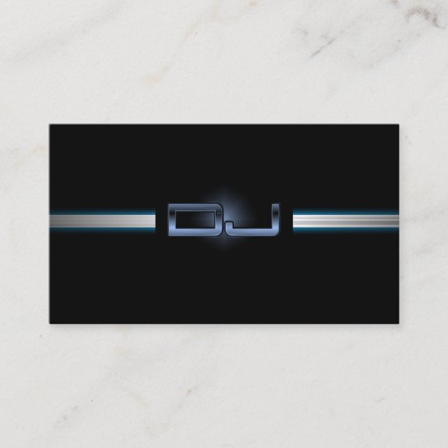 Tarjeta de visita con clase de DJ (Anverso)