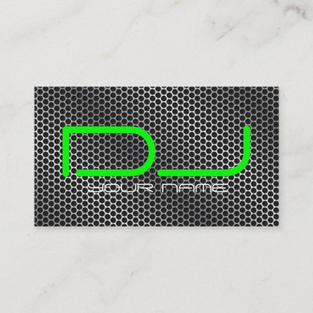 Tarjeta de visita con clase de DJ (Anverso)