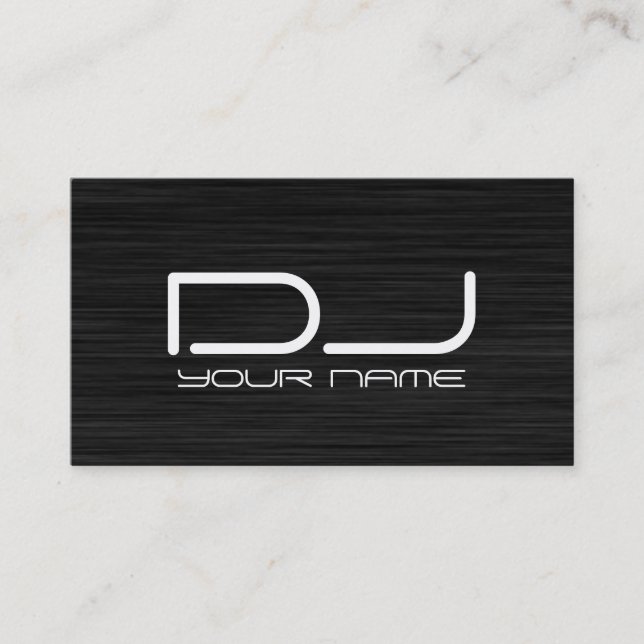 Tarjeta de visita con clase de DJ (Anverso)