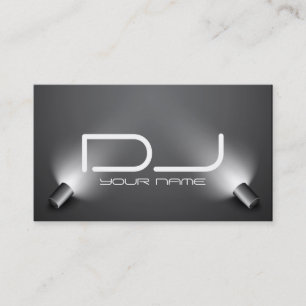 Tarjeta de visita con clase de DJ