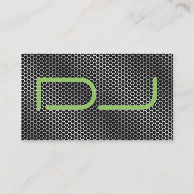 Tarjeta de visita con clase de DJ (Anverso)