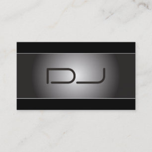 Tarjeta de visita con clase de DJ del