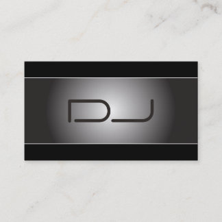 Tarjeta de visita con clase de DJ del