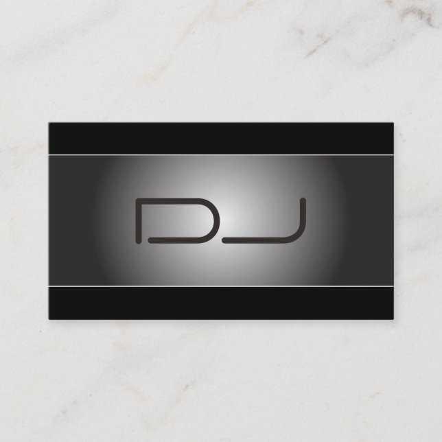 Tarjeta de visita con clase de DJ del (Anverso)