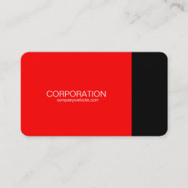 Tarjeta de visita con clase roja y negra