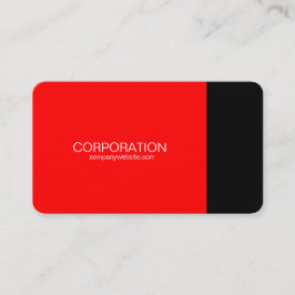 Tarjeta de visita con clase roja y negra