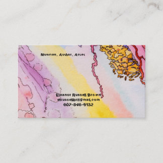 Tarjeta de visita con diseño abstracto