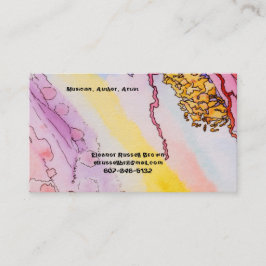 Tarjeta de visita con diseño abstracto