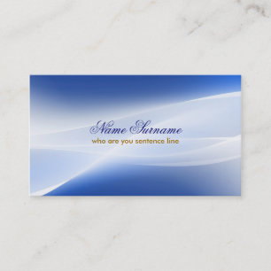 tarjeta de visita con estilo azul