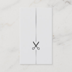 Tarjeta de visita con estilo de cabello minimalist