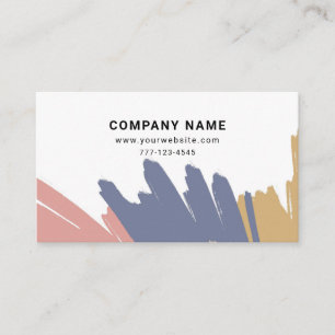 Tarjeta de visita con fondo acuarela