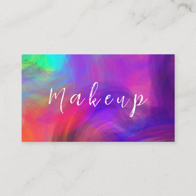 Tarjeta de visita con fondo brillante (Anverso)