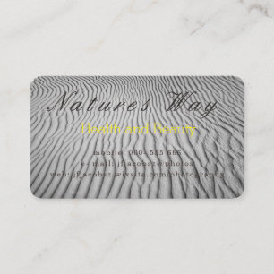 Tarjeta de visita con fondo de arena texturizado