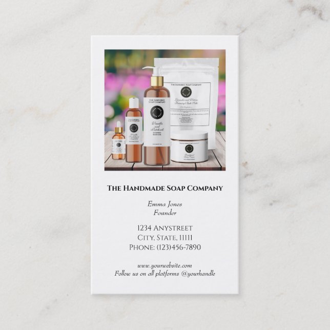 Tarjeta de visita con foto (Anverso)