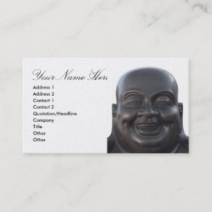 Tarjeta de visita con la cabeza de Buda