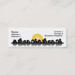 Tarjeta de visita con las casas