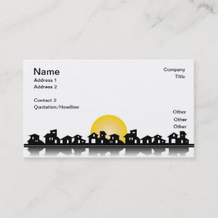 Tarjeta de visita con las casas